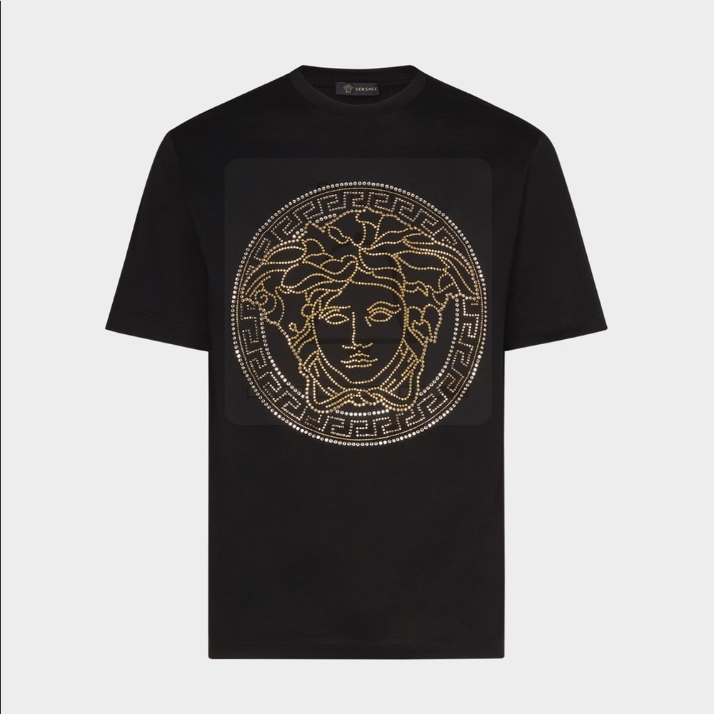 Versace - Embellished Medusa Logo - T-Shirt